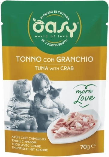 Oasy More Love kapsička pre mačky tuniak s krabom 70 g