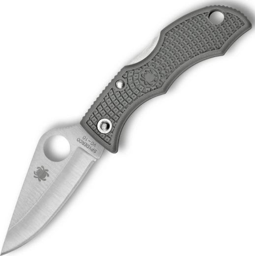 Spyderco Ladybug 3 ľahký vreckový nôž, saténová čepeľ VG-10, foliage green FRN 4,9 cm