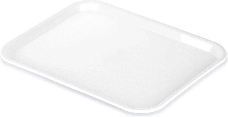Plastový servírovací podnos biely 45,5 × 35,5 cm