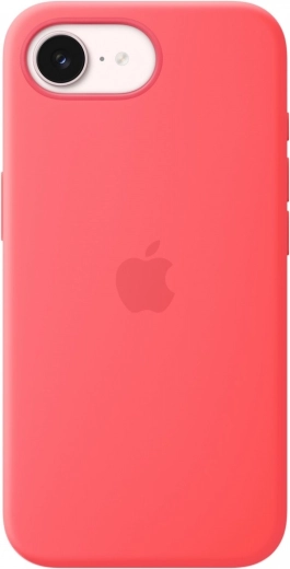 Silikónové puzdro s MagSafe pre iPhone 17 – ružová guava