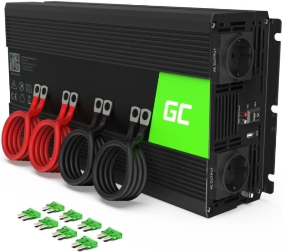 Invertor 24V/230V 3000W/6000W čistý sínus Green Cell