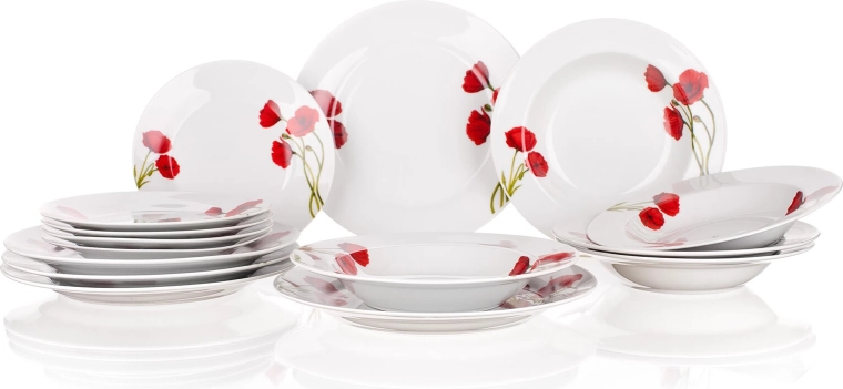 Porcelán s lesklou glazúrou pre jednoduchú údržbu