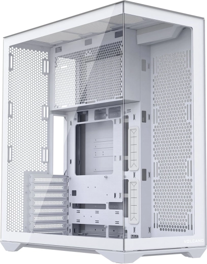 Modecom Volcano Space XL biela full tower PC skrinka s tvrdeným sklom