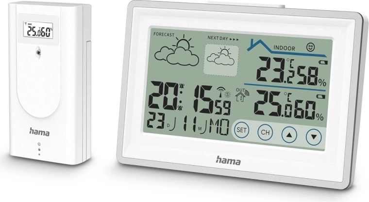 Digitálna meteorologická stanica Hama Biela