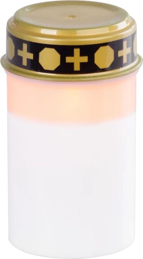 Hrobová LED sviečka MagicHome, 12 cm, biela