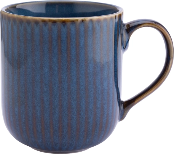 Altom Design keramický hrnček Reactive stripes 400 ml, modrý