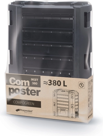 Kompostér Prosperplast COMPOGREEN 380 l, čierny