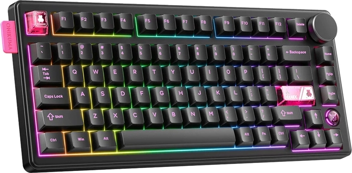 Mechanická herná klávesnica ONIKUMA MT706, bezdrôtová aj káblová, RGB, čierna