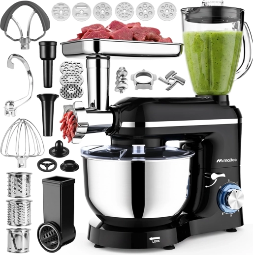 Kuchynský robot MalTec MaltecChef 5000 W s mixérom a mlynčekom na mäso
