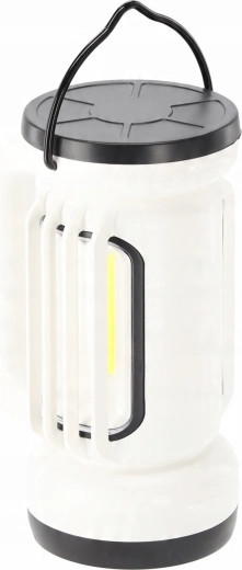 Akumulátorová LED kempingová lampa s bočným svetlom a plynulým stmievaním