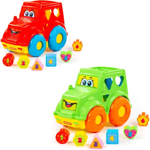 Detský traktor – vkladačka tvarov Polesie - 1 kus