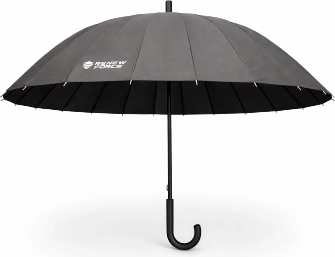 Klasický ručne otváraný dáždnik Renew Force s 24 rebrami, 120 cm