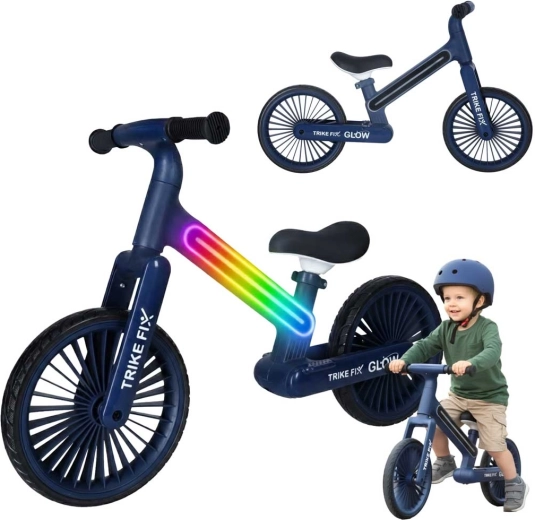 Odrážadlo TRIKE FIX GLOW LED – námornícka modrá