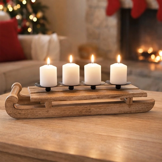 Adventné aranžovanie pre štyri sviečky