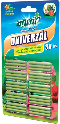 Tyčinkové univerzálne hnojivo AGRO 30 ks