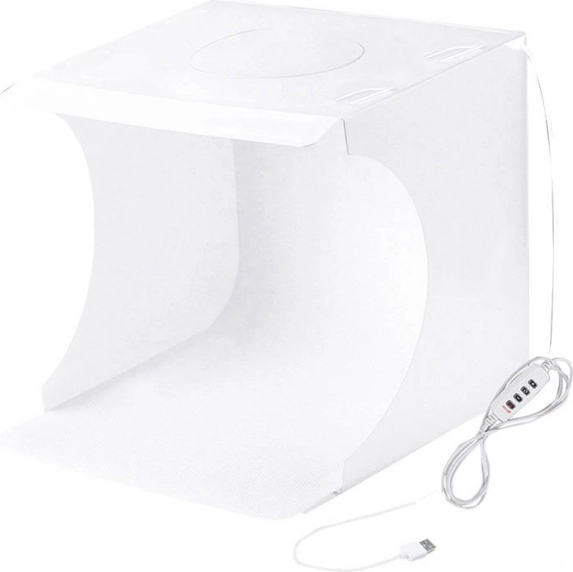 beztieňový fotostan PULUZ 23 cm s LED osvetlením
