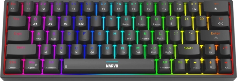 Spínače hot-swap a RGB podsvietenie