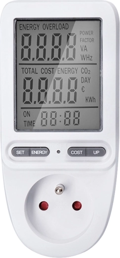 Solight digitálny merač spotreby elektrickej energie s veľkým displejom