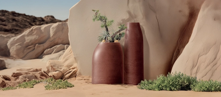 Vysoký štíhly tvar pre efektnú prezentáciu rastlín