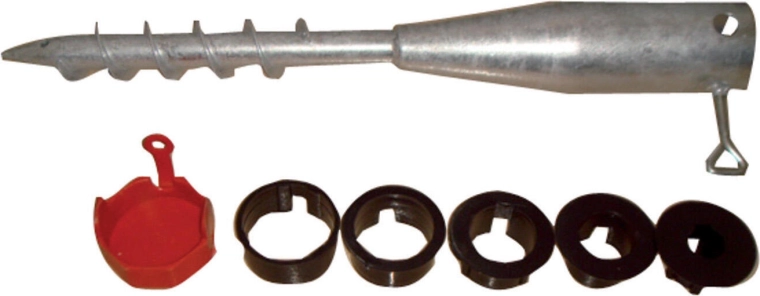 Zemný vrut 520 × 68 mm pozinkovaný