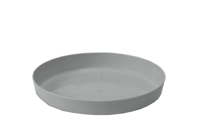 Podstavec pod kvetináč Lamela Magnolia sivý 25 cm