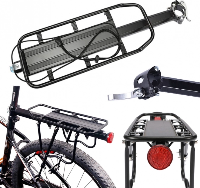 Zadný hliníkový nosič na bicykel univerzálny 30 kg