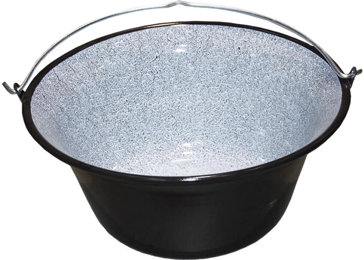 Kotlík 22 l zo smaltovanej ocele – čierny