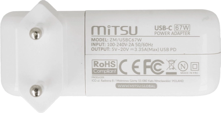 USB‑C Power Delivery s výkonom 67 W
