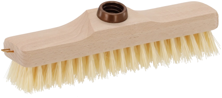 Štetec na drhnutie z bukového dreva s prírodnými vláknami basina 23 cm