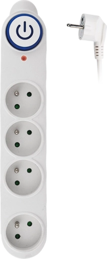 Solight prepäťová ochrana so 4 zásuvkami 150 J, 3 m, biela