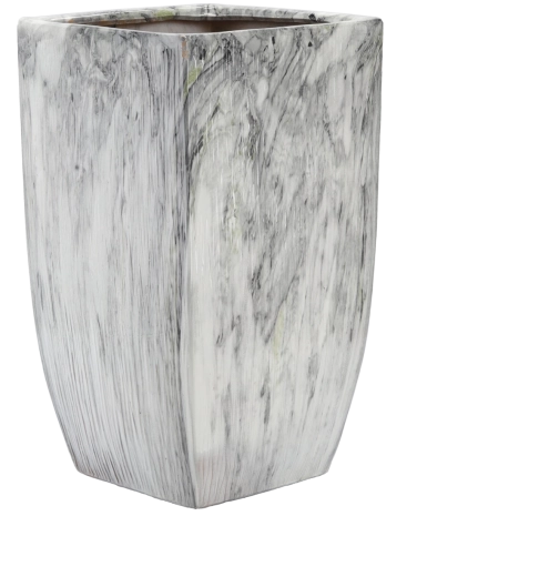 Keramický obal na kvetináč Lindon GARDEN LINE s mramorovým efektom 32,5 × 32,5 × 56 cm