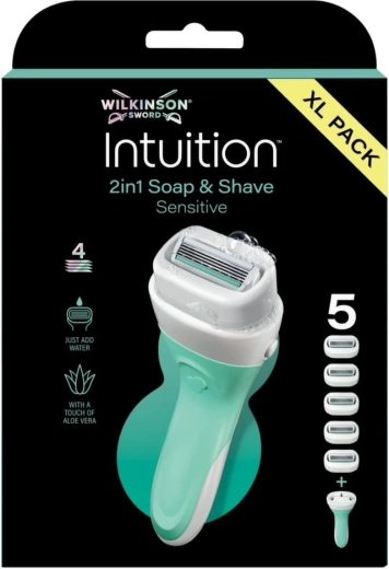 Wilkinson Intuition 2v1 Soap & Shave Sensitive dámsky holiaci strojček s mydlom
