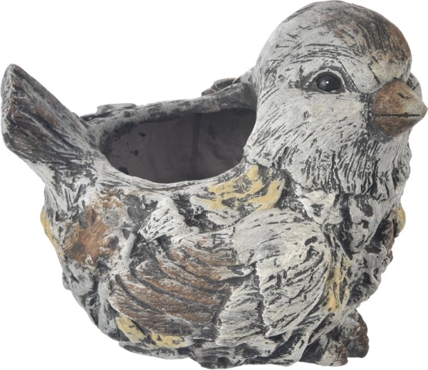 EBI keramická dekorácia vtáčik v kamennom vzhľade 30 × 22 × 26 cm