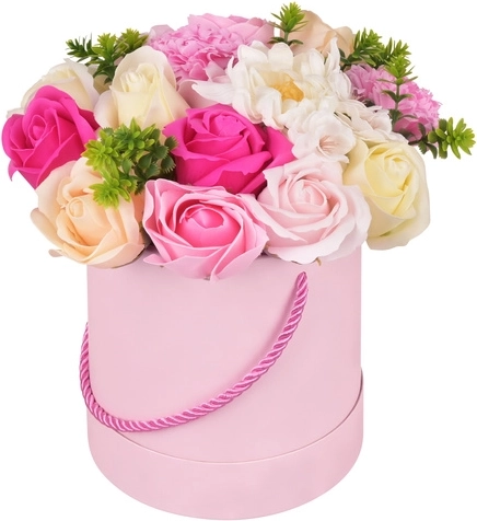 Dekoratívny flower box Ruhhy s realistickými kvetmi