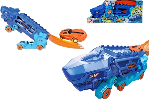 Dino pretekárska dráha s odpaľovačom autíčok