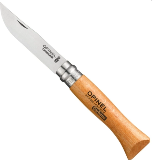 Opinel N°06 uhlíkový vreckový nôž 7,2 cm, bukové drevo