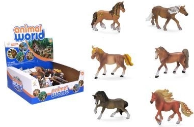 Figúrka koňa 13 cm - 1 kus – Mix hnedých koní