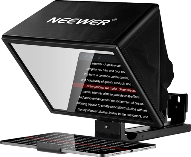 Neewer Basics x12b nastaviteľný teleprompter 12" z hliníkovej zliatiny