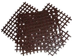 Skladacia rohož 25 × 25 cm, plast, béžová (4 ks)