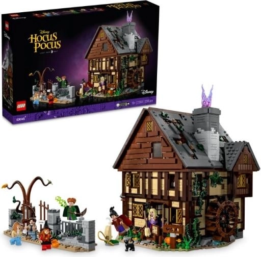 LEGO Ideas Disney Hokus pokus: chatrč sestier Sandersonových