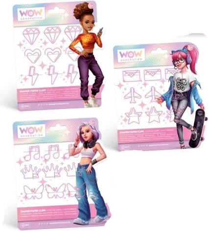 Sada 9 klipov na zošity a poznámkové bloky WOW GENERATION