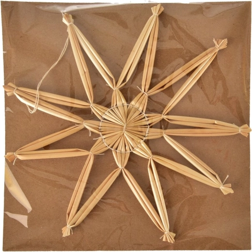 Slamená vločka 20 cm