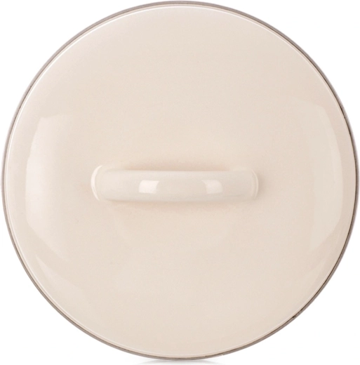 Krémové smaltované veko 13 cm