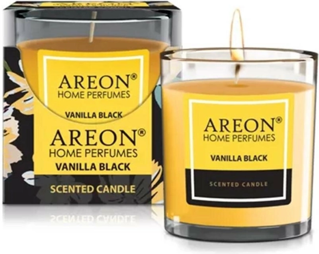 Vonná sviečka Areon Vanilla Black 120 g