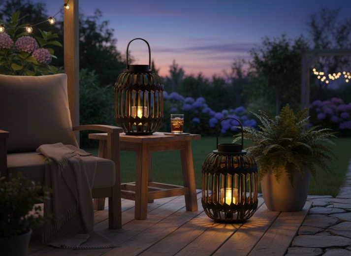 Prenosný lampáš na doma aj na terasu