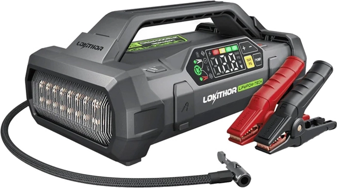 Lokithor JA3000 Pro multifunkčný štartovací zdroj 3000 A s kompresorom a powerbankou