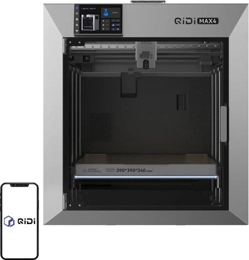 QIDI Max 4 uzavretá 3D tlačiareň s vyhrievanou komorou