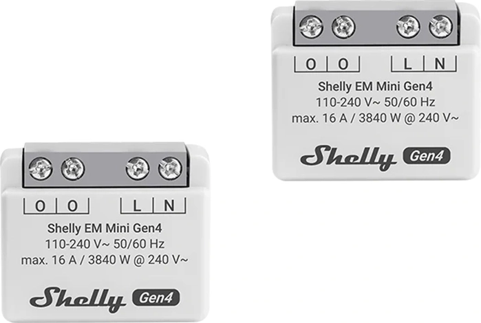 Shelly EM Mini Gen4 merač spotreby energie (2 ks)