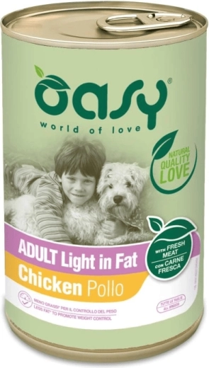 Oasy paštéta pre dospelé psy Light s kuracím 400 g
