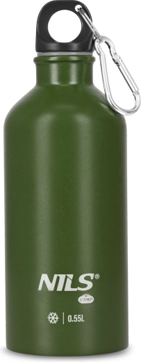 Nerezová turistická fľaša Nils Camp zelená 500 ml